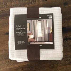 Nate Berkus Window Panels(Two) in Neutral/Ivory, Textured Weave